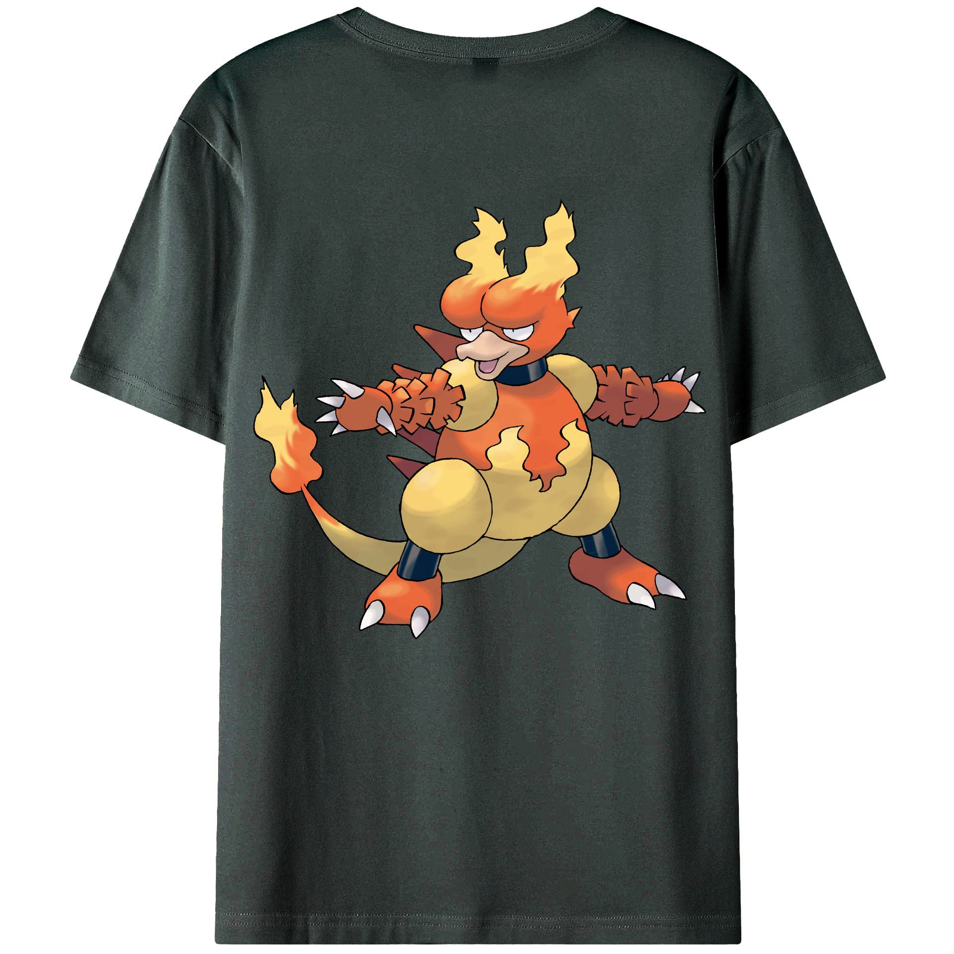 （画像用） ポケットモンスター Pokémon 綿100％ メンズ半袖Tシャツ（バックプリント） 通気性